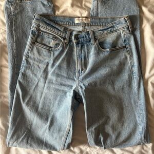 Abercrombie & Fitch Light Blue Straight mid rise women’s Jeans